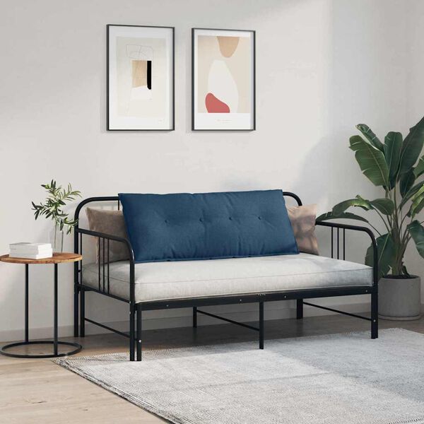 vidaXL R&uuml;ckenkissen Blau 120 x 19 x 50 cm Stoff