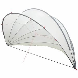 vidaXL Pool-Dome Grau und Orange 592 x 590 x 275 cm