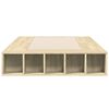 vidaXL Bettgestell Sonoma-Eiche 90x200 cm Holzwerkstoff
