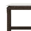 vidaXL 17-tlg. Garten-Essgruppe mit Kissen Braun Poly Rattan