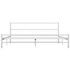 vidaXL Bettgestell Weiß Metall 180×200 cm