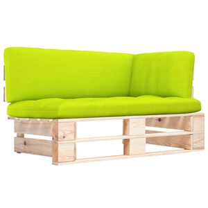 vidaXL Outdoor-Ecksofa Paletten Kiefernholz Impr&auml;gniert