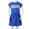 Kinderkleid mit Kordelzug Kobaltblau 140