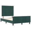 vidaXL Boxspringbett mit Kopfteil Dunkelgr&uuml;n 120 x 190 cm Samt