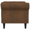 vidaXL Sofa Braun 78,5 x 74,5 x 74,5 cm Polyester