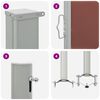 vidaXL Ausziehbare Seitenmarkise 60&times;300 cm Braun