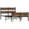 vidaXL Bettgestell ohne Matratze R&auml;uchereiche 120x200 cm Holzwerkstoff
