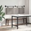 vidaXL H&auml;ngevorderseite Wandmontiert Taupe 150 x 55 x 5 cm Stoff
