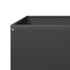 vidaXL Hochbeet Schwarz 100x100x25 cm Stahl