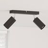 vidaXL Deckenstrahler mit Strahlern Schwarz 26 x 5,5 x 16,5 cm Metall