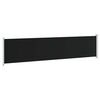 vidaXL Ausziehbare Seitenmarkise 140x600 cm Schwarz