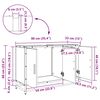vidaXL Badezimmerschrank mit T&uuml;r Schwarz Eichen-Optik 90 x 33 x 60 cm