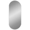 vidaXL Wandspiegel Silbern 80x35 cm Oval