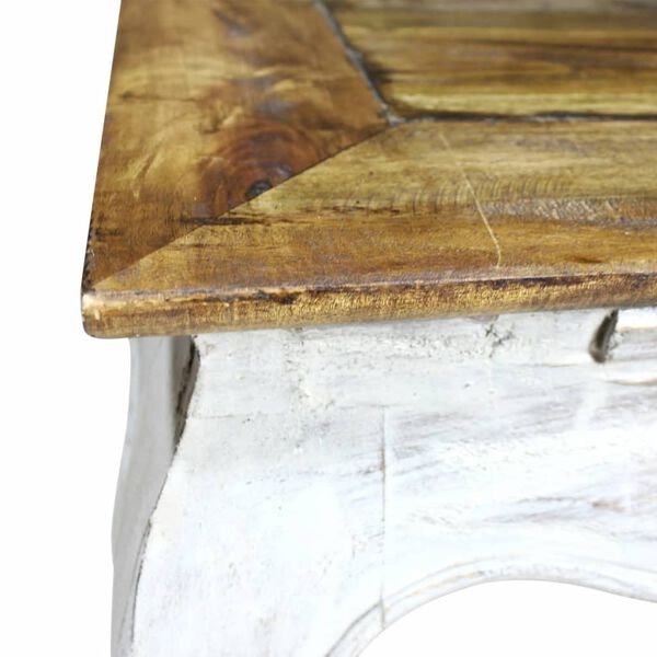 vidaXL Beistelltisch Massives Mahagoniholz 50x50x35 cm