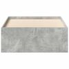 vidaXL Bettgestell Betongrau 100x200 cm