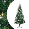 vidaXL K&uuml;nstlicher vorbeleuchteter Weihnachtsbaum Gr&uuml;n 180 cm
