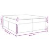 vidaXL Boxspringbett mit Matratze Schwarz 200x200 cm Stoff