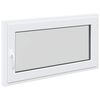 vidaXL Kellerfenster RISOR 110 x 50 cm PVC und Glas Wei&szlig;