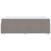 vidaXL Bettrahmen mit Matratze Taupe 80 x 200 cm Stoff