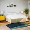 vidaXL Bettgestell ohne Matratze Creme 180x200 cm Stoff
