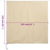 vidaXL Wintervlies mit Rei&szlig;verschluss 4 Stk. 70 g/m&sup2; 1,55x1,55 m