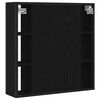 vidaXL Badezimmer-Spiegelschrank Schwarze Eiche 60 x 16 x 60 cm Holzwerkstoff