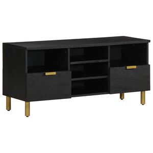 vidaXL TV-Schrank Schwarz 100x33x46 cm Holzwerkstoff