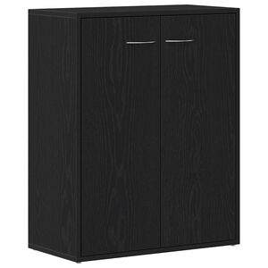 vidaXL Sideboard Schwarze Eiche 60x30x75 cm Holzwerkstoff