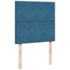 vidaXL Boxspringbett mit Matratze Blau 90x190 cm Samt