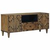vidaXL TV-Schr&auml;nk Braun 105 x 33,5 x 46 cm Massivholz Mango