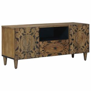 vidaXL TV-Schr&auml;nk Braun 105 x 33 x 46 cm Massivholz Mango