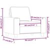 vidaXL Sessel Hellgrau 60 cm Stoff