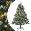 vidaXL K&uuml;nstlicher Weihnachtsbaum mit 300 LEDs mit St&auml;nder Gr&uuml;n 240 cm