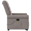 vidaXL Elektrischer Massagesessel mit Aufstehhilfe Taupe Stoff