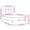 vidaXL Ottoman-Bett mit Matratze Dunkelbraun 120x200 cm Stoff