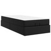 vidaXL Bettgestell mit Matratze mit Matratze 2 pcs Schwarz PVC