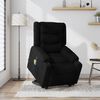vidaXL Massagesessel mit Aufstehhilfe Schwarz Stoff