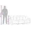 vidaXL 3-Sitzer-Sofa Creme 180 cm Stoff