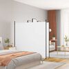 vidaXL 2-tlg. Paravent Wei&szlig; 348x180 cm Stoff