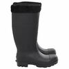 vidaXL Gummistiefel mit Herausnehmbarem Innenfutter Schwarz Gr. 39 PVC