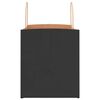 vidaXL Papiertragetaschen 250 Stk. mit Henkeln Schwarz 32x22x24 cm