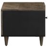 vidaXL Couchtisch Hellgrau 80x50x40 cm Massivholz Mango