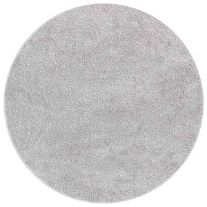 vidaXL Anti-Rutsch Shaggy Teppich Grau 160 x 160 cm PP