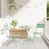 vidaXL Gartenklappstuhl 2 pcs Hellmint 42 x 52 x 82 cm
