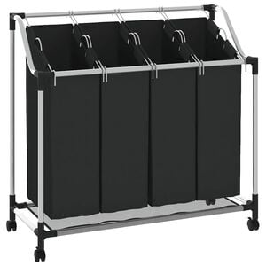 4 F&auml;cher Schwarz W&auml;schesortierer