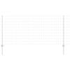 vidaXL Zaun mit Pfosten Silber 1 x 10 m Stahl