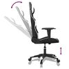 vidaXL Gaming-Stuhl mit Massagefunktion Schwarz und Wei&szlig; Kunstleder