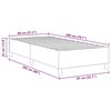 vidaXL Plattformbettgestell Grau-Gr&uuml;n 80 x 200 cm Stoff