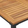 vidaXL Garten Essgruppe 5 pcs Schwarz Massivholz Akazie