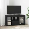 vidaXL Eck-LED-TV-Schrank Schwarz 100 x 40 x 50 cm Holzwerkstoff